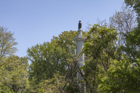 Een van de 1000+ monumenten in Vicksburg